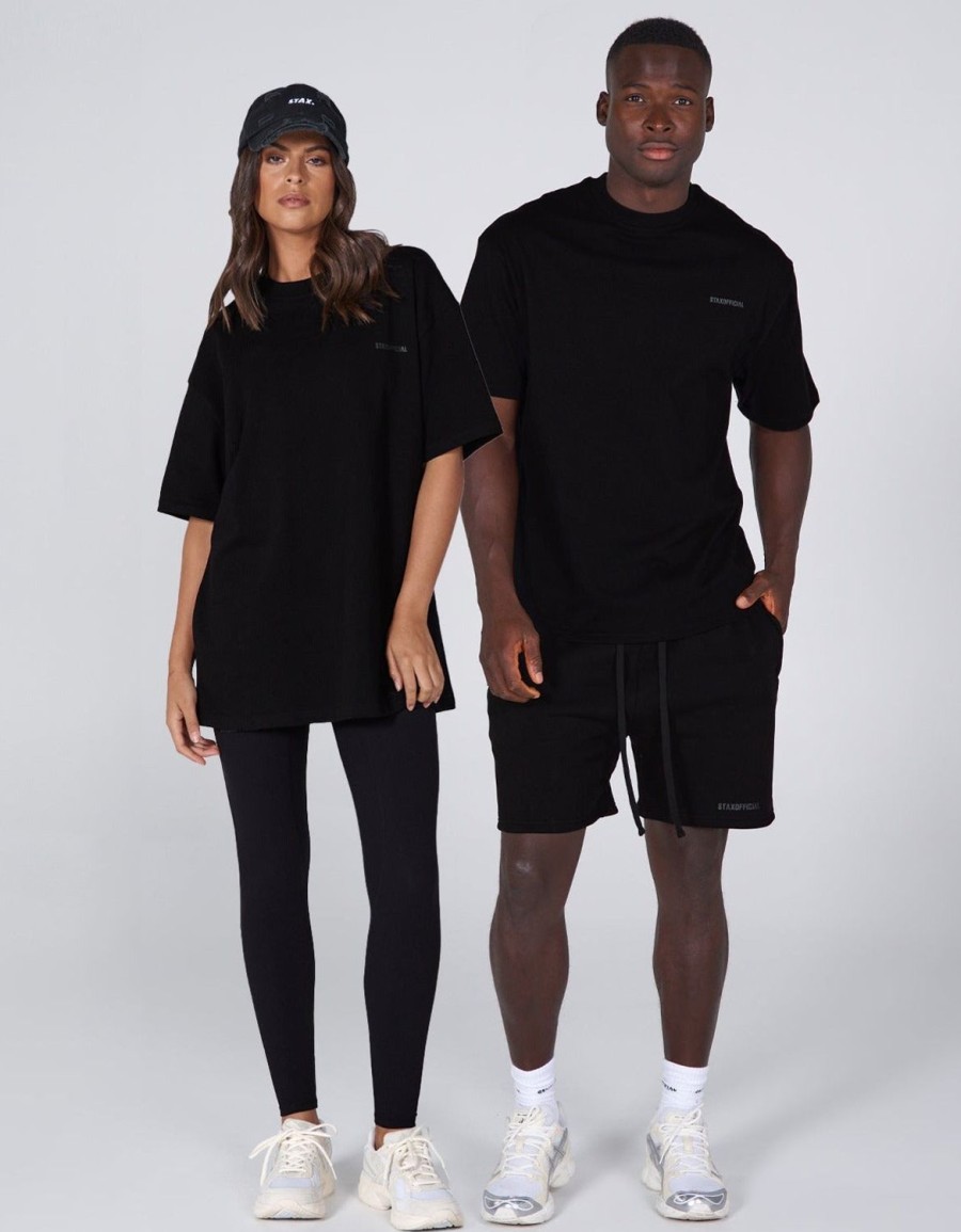 Women STAX Tees | Elements Tee Onyx Black