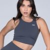 Women STAX Tanks & Singlets | Cropped Tank Nandex Charcoal Grey