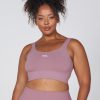 Women STAX Sports Bras & Crop Tops | Premium Seamless Favourites Low Back Crop Dusty Rose