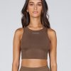 Women STAX Tanks & Singlets | Aw River Tank Tuscan (Brown)