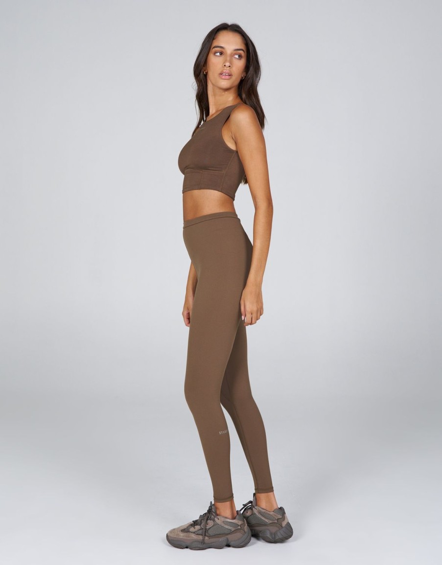 Women STAX Tanks & Singlets | Aw River Tank Tuscan (Brown)