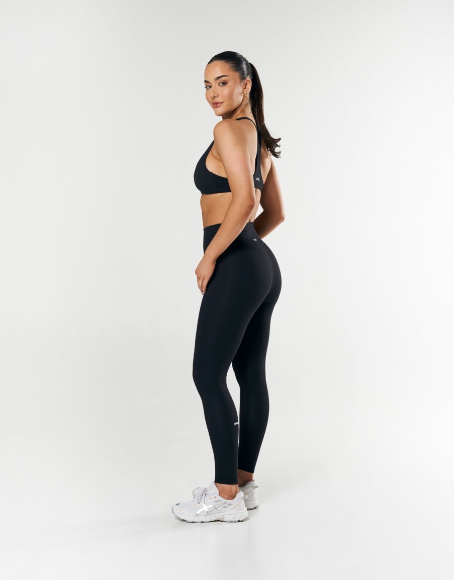 Women STAX Sports Bras & Crop Tops | Maia Crop Nandex Black