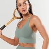 Women STAX Sports Bras & Crop Tops | Seamless Strappy Crop Blue