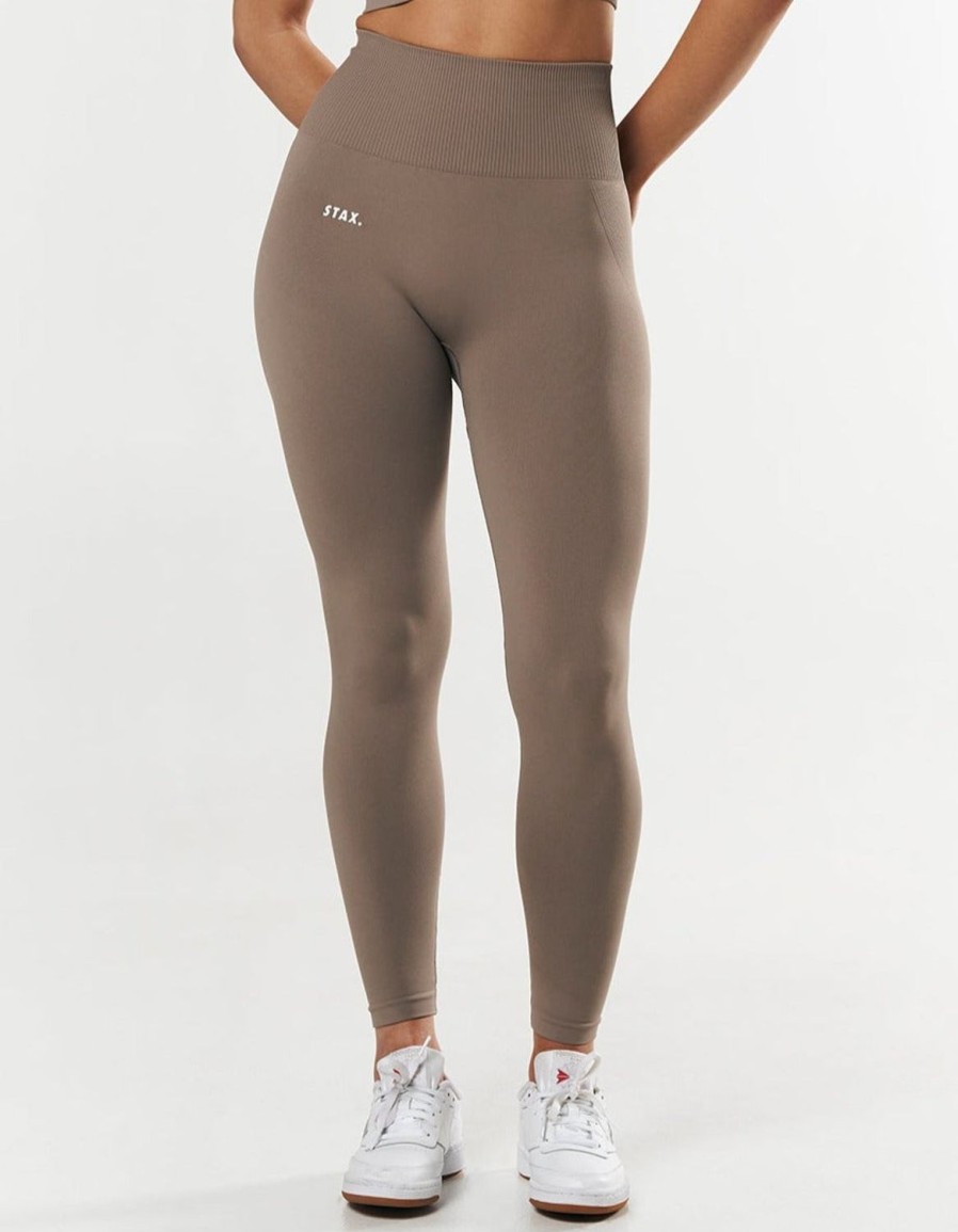 Women STAX Tights & Leggings | Premium Seamless Tights Brown