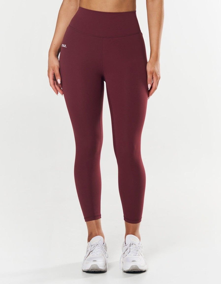 Women STAX Tights & Leggings | 7/8 Tights Nandex Original Maple Burgundy