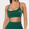 Women STAX Sports Bras & Crop Tops | Strappy Crop Nandex Aspen Green