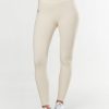 Women STAX Tights & Leggings | Racquet Club Full Length Tights Cream