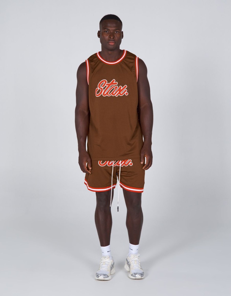 Men STAX T-Shirts & Vests | Court Drip Basketball Singlet Tennessee