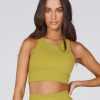 Women STAX Sports Bras & Crop Tops | Aw Crop Mustard (Sadzi)