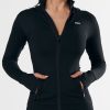 Women STAX Jackets & Coats | Zip Jacket Hoodie Nandex Black