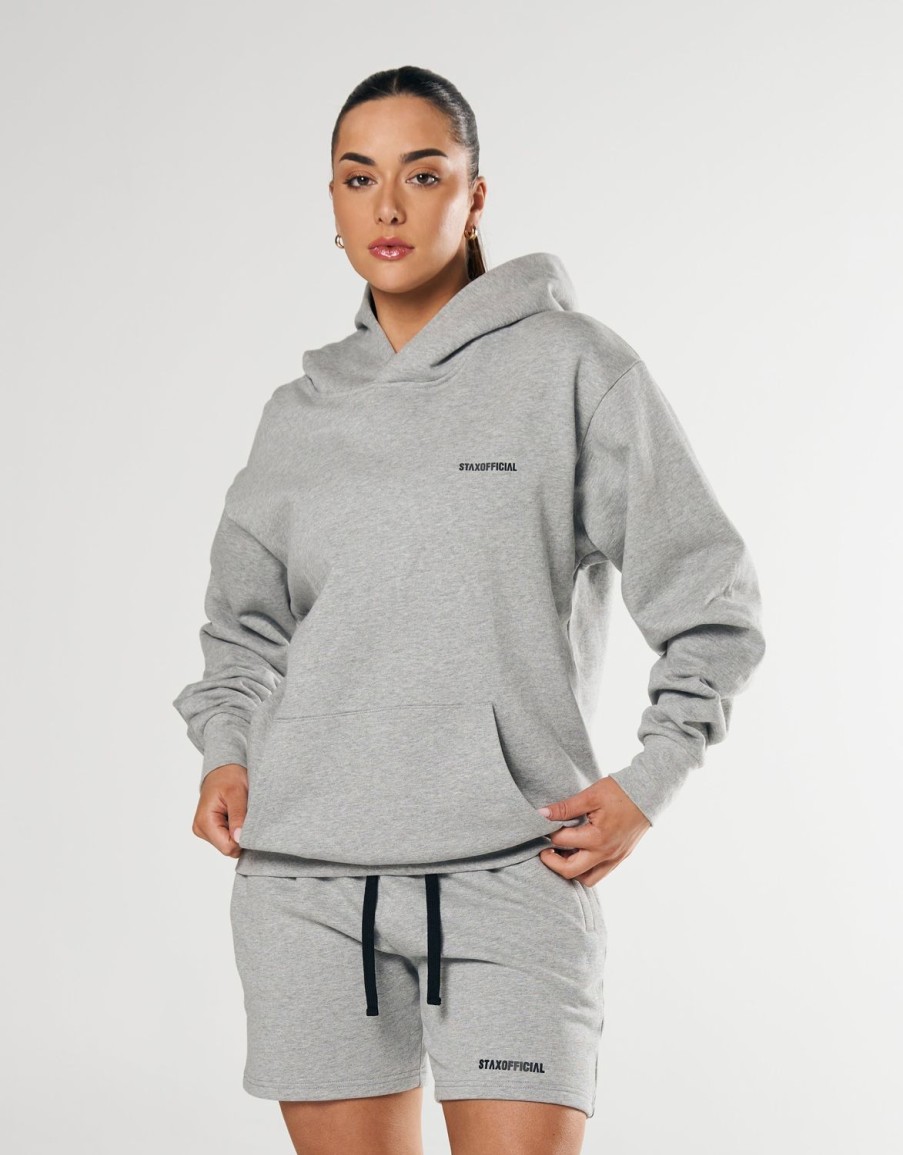 Women STAX Hoodies & Sweaters | Elements Hoodie Light Grey