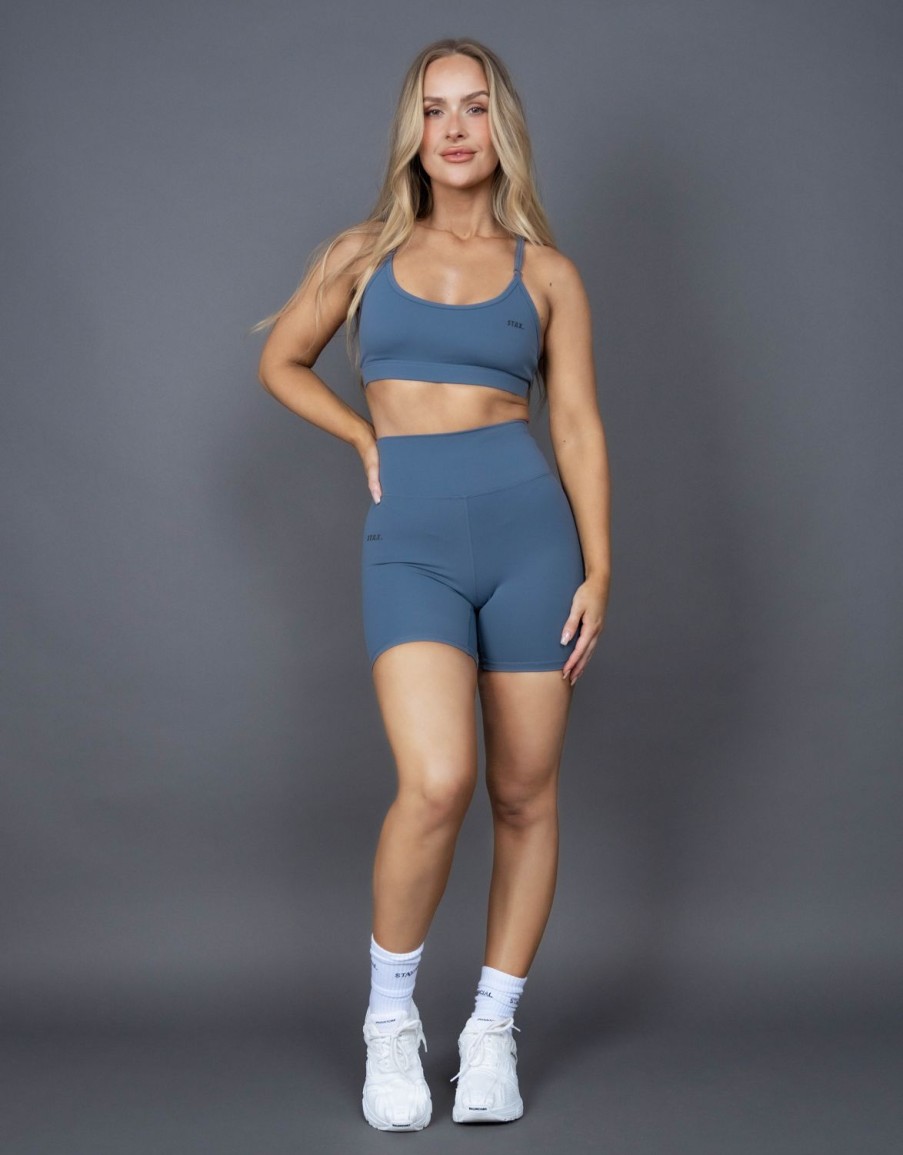 Women STAX Shorts | Midi Bike Shorts Nandex Cobalt Blue