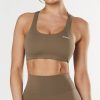 Women STAX Sports Bras & Crop Tops | Original Crop Nandex Brown