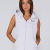 Women STAX Jackets & Coats | Run Club Sleeveless Puffer White