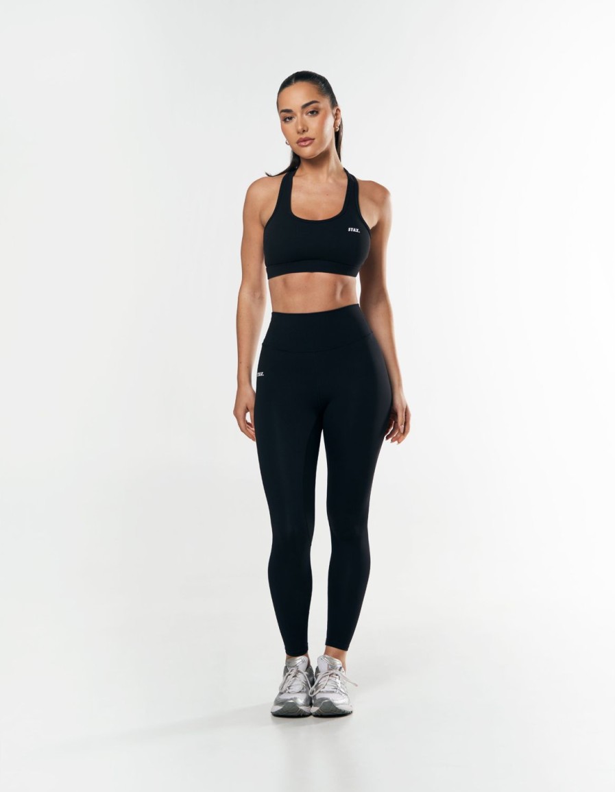 Women STAX Tights & Leggings | Full Length Tights Nandex Original Black