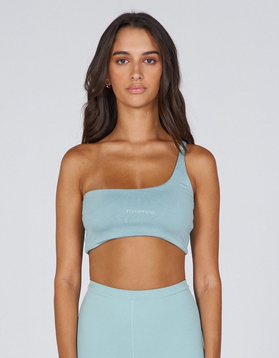 Women STAX Sports Bras & Crop Tops | Aw Arizona Crop Capri (Blue)