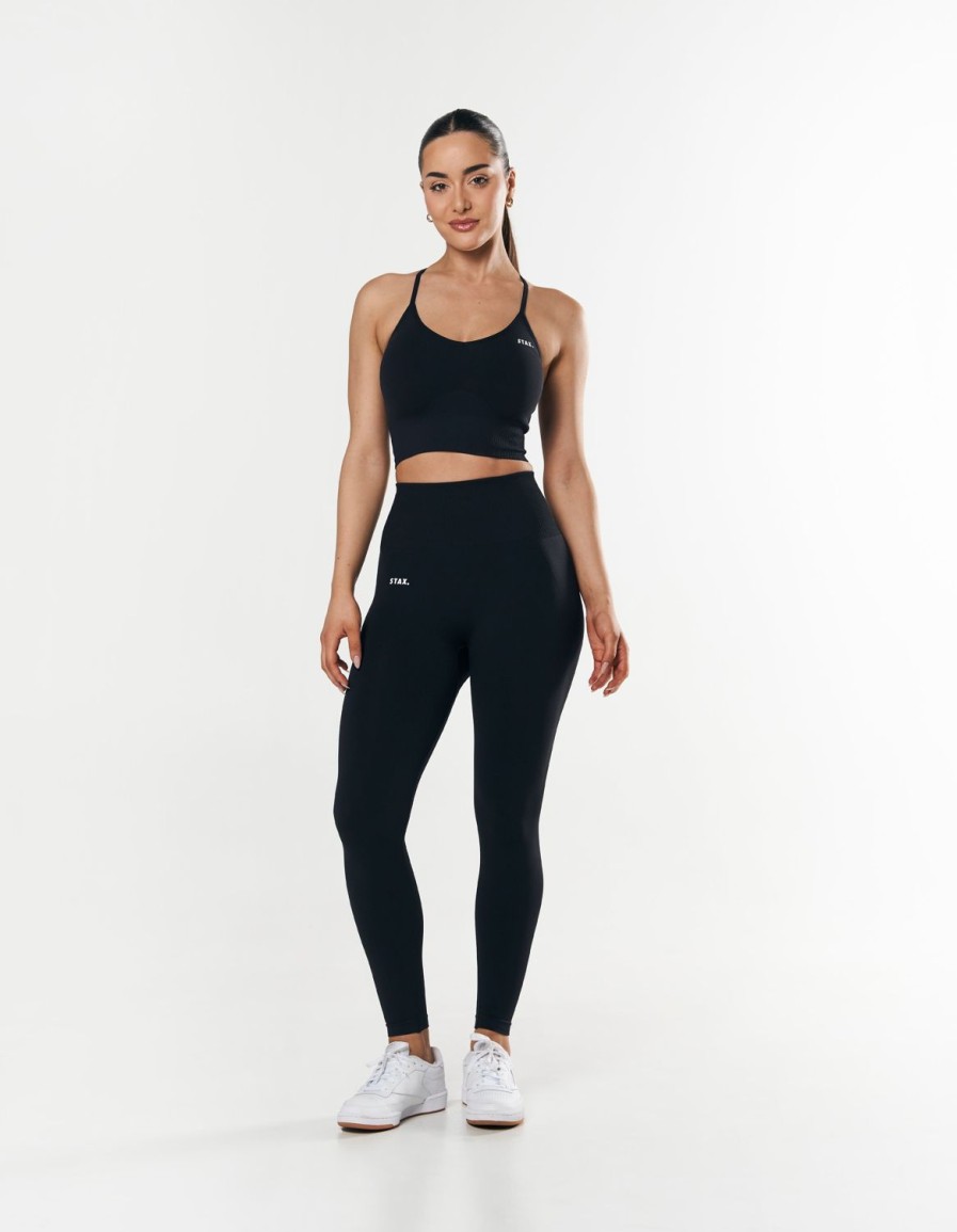 Women STAX Sports Bras & Crop Tops | Premium Seamless Strappy Crop Astro