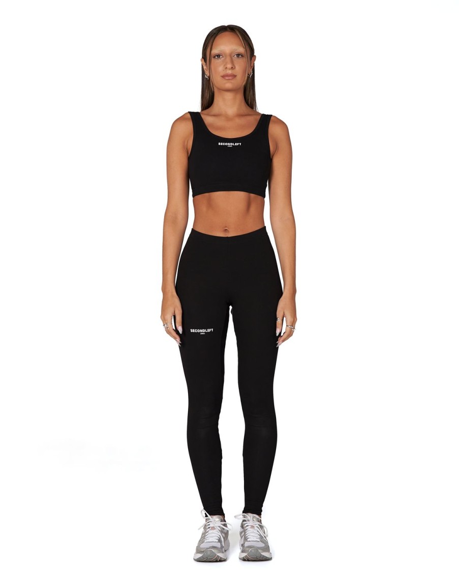 Women STAX Tights & Leggings | Sl Bw Full Length Tights Ink Black