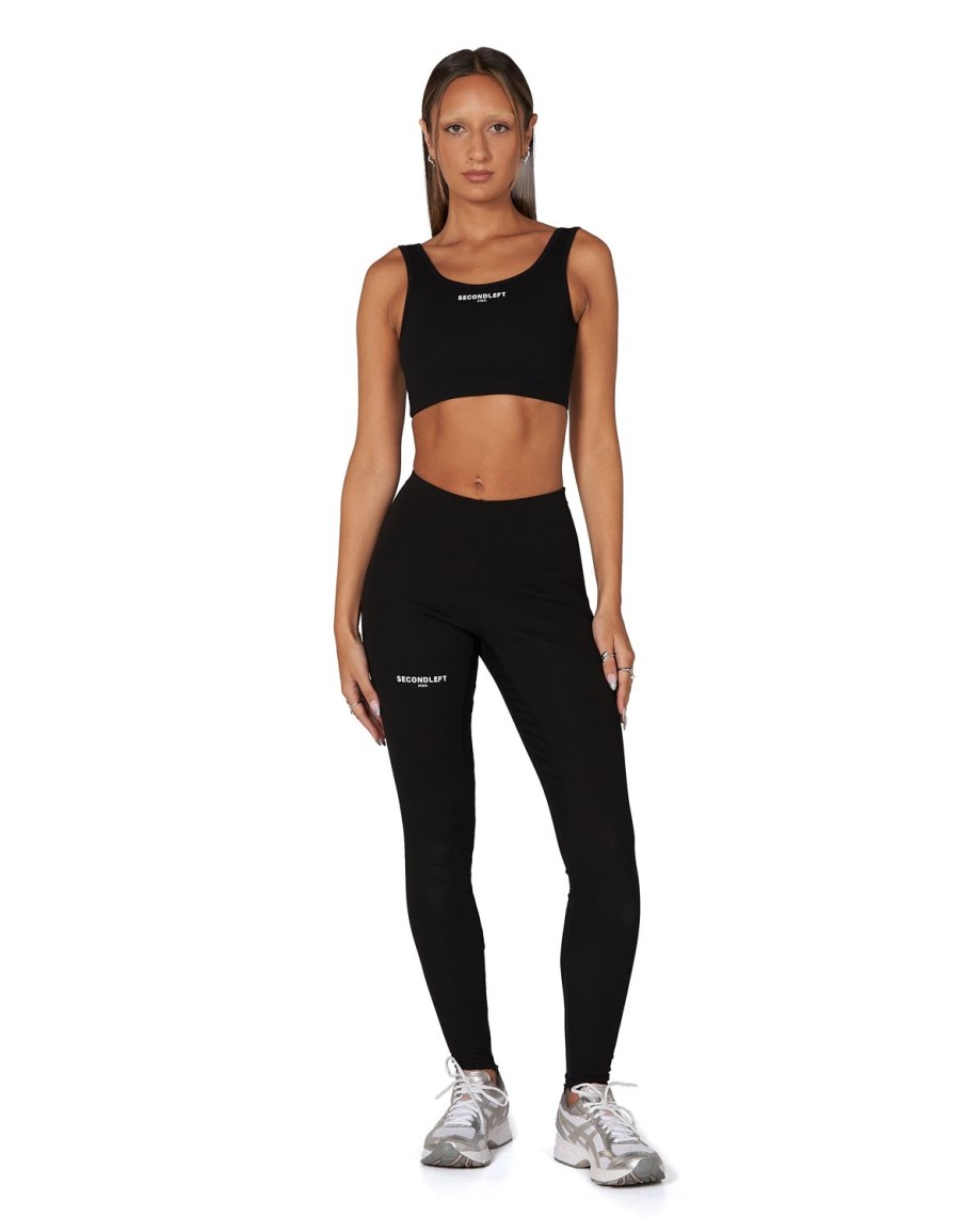 Women STAX Tights & Leggings | Sl Bw Full Length Tights Ink Black