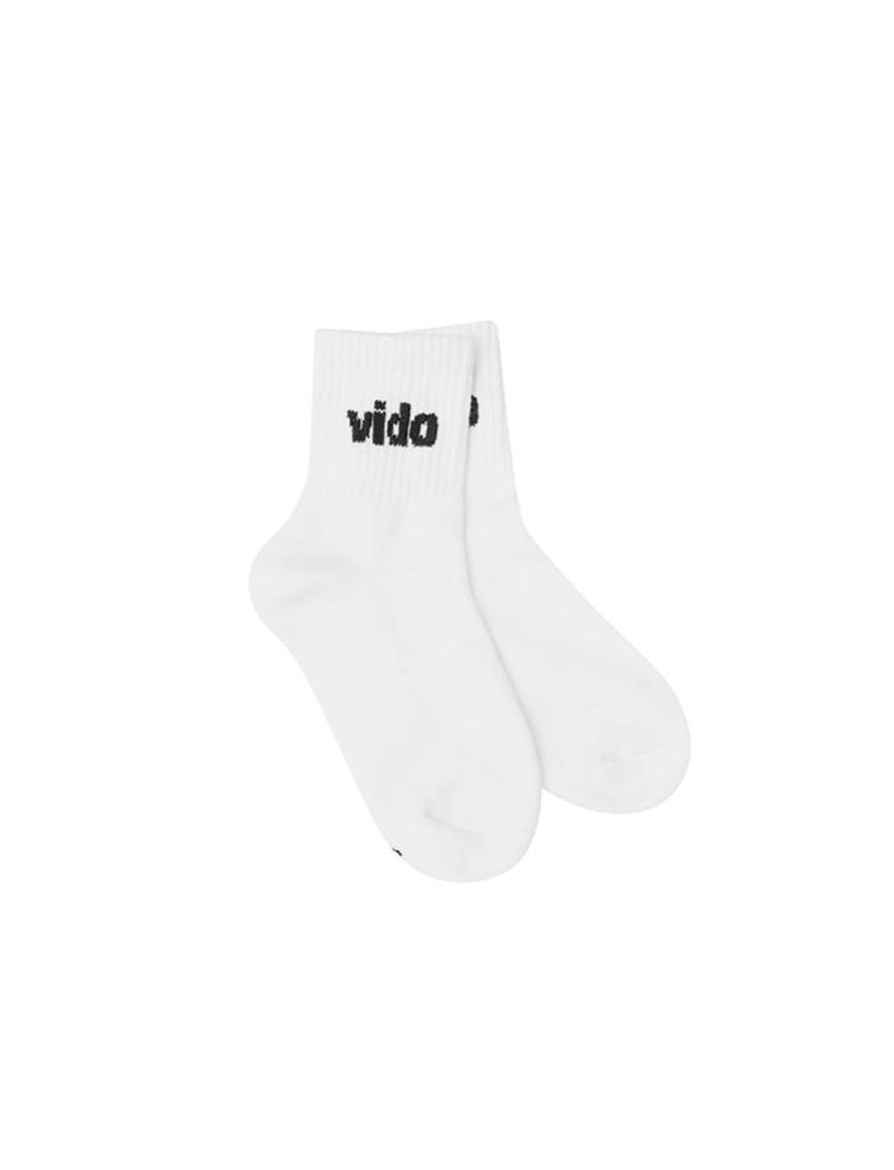 Women STAX Socks | Vido. Ankle Length Socks White