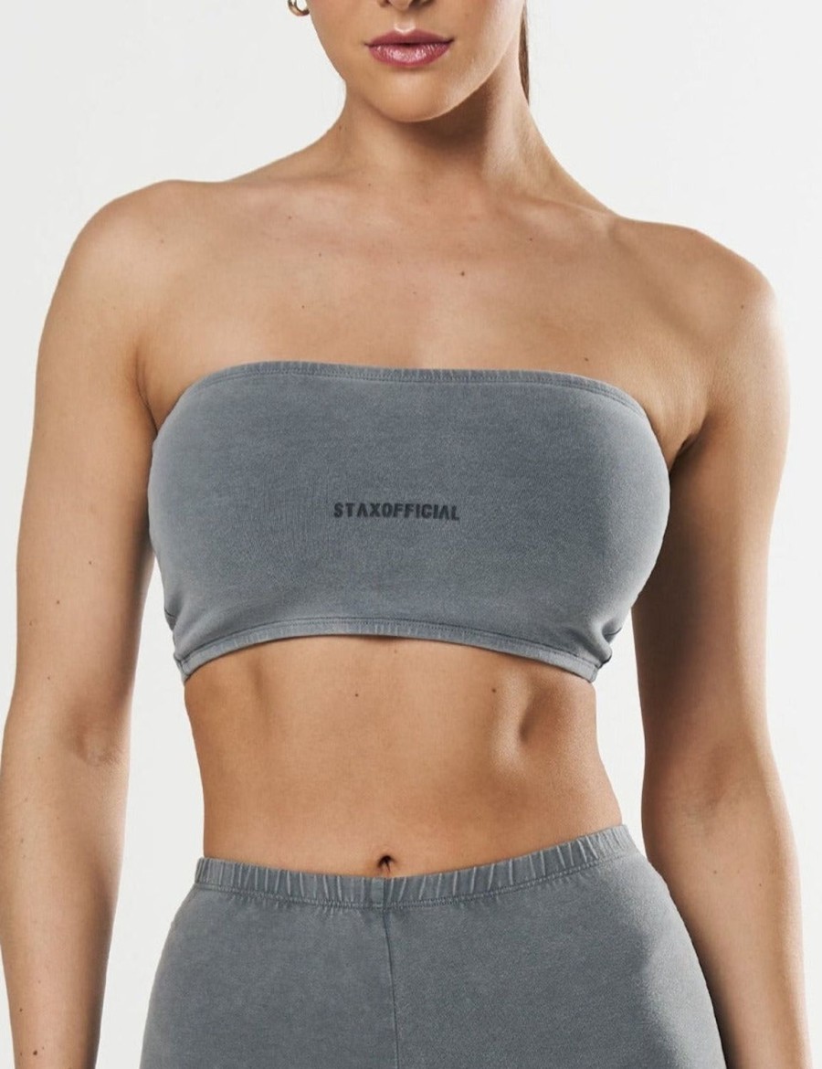 Women STAX Sports Bras & Crop Tops | Oos Bandeau Stone