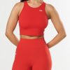 Women STAX Tanks & Singlets | Cropped Tank Nandex Red