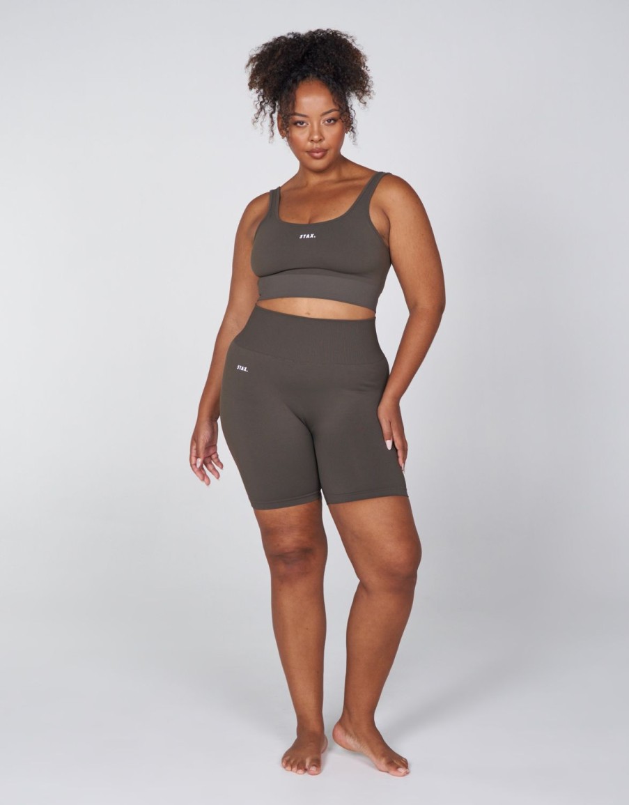 Women STAX Shorts | Premium Seamless Favourites Midi Bike Shorts Dovetail