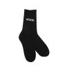 Women STAX Socks | Unisex Crew Socks Black