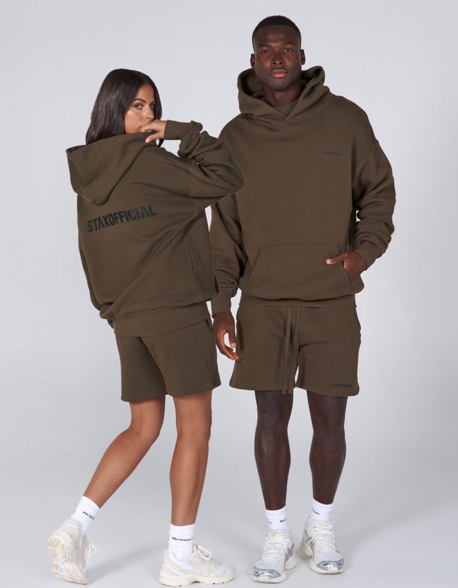 Women STAX Hoodies & Sweaters | Elements Hoodie Bark Brown