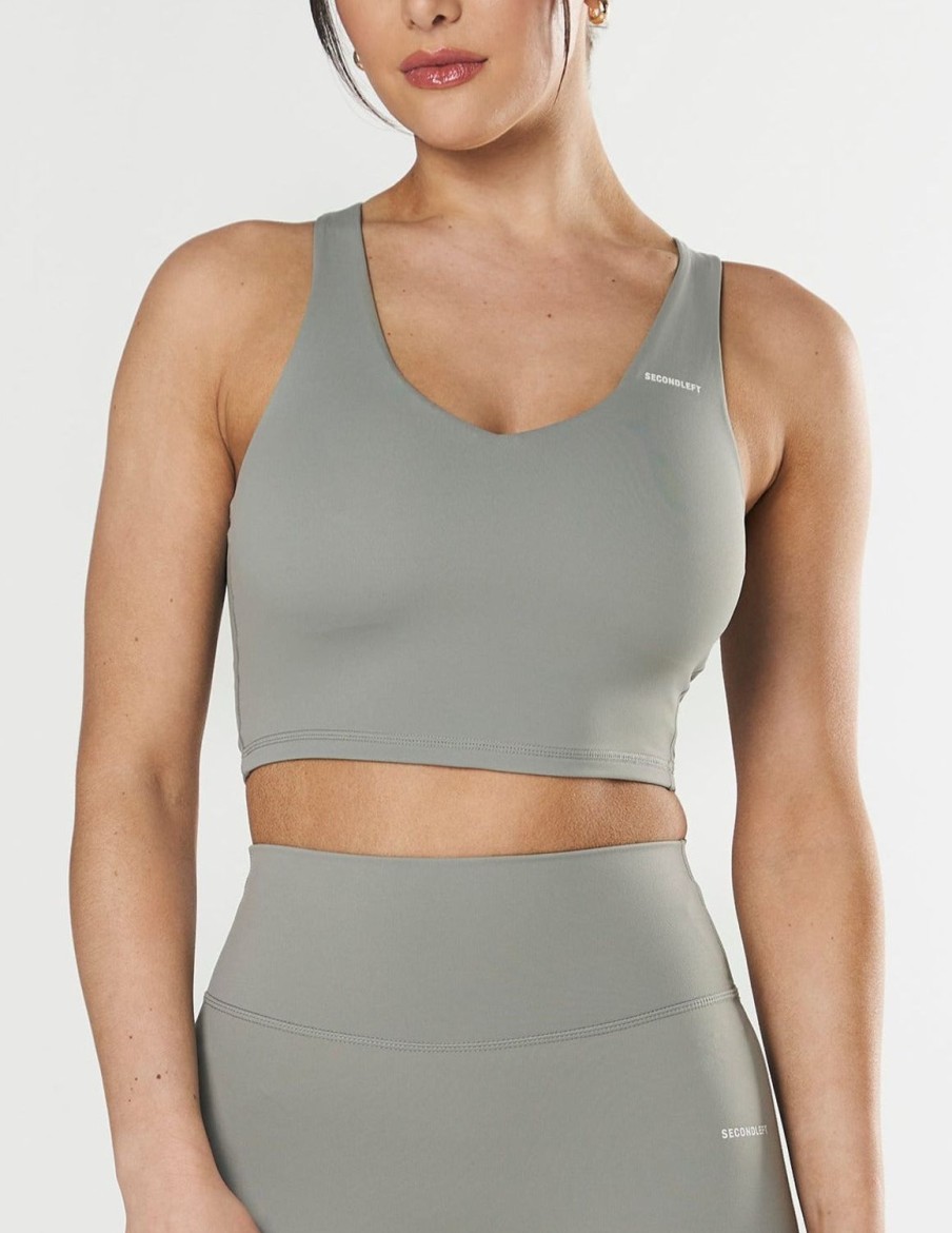 Women STAX Tanks & Singlets | Nue Tank Nandex Grey