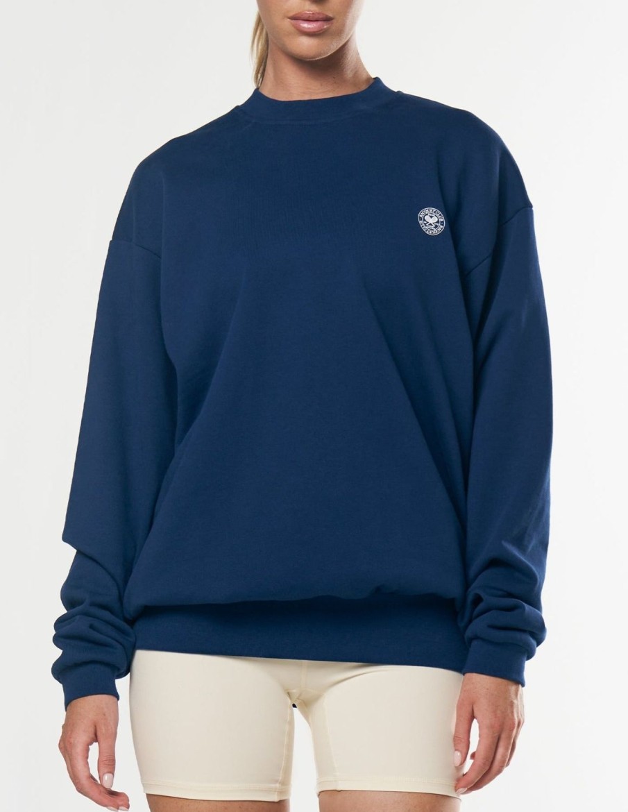 Women STAX Hoodies & Sweaters | Racquet Club Crew Navy