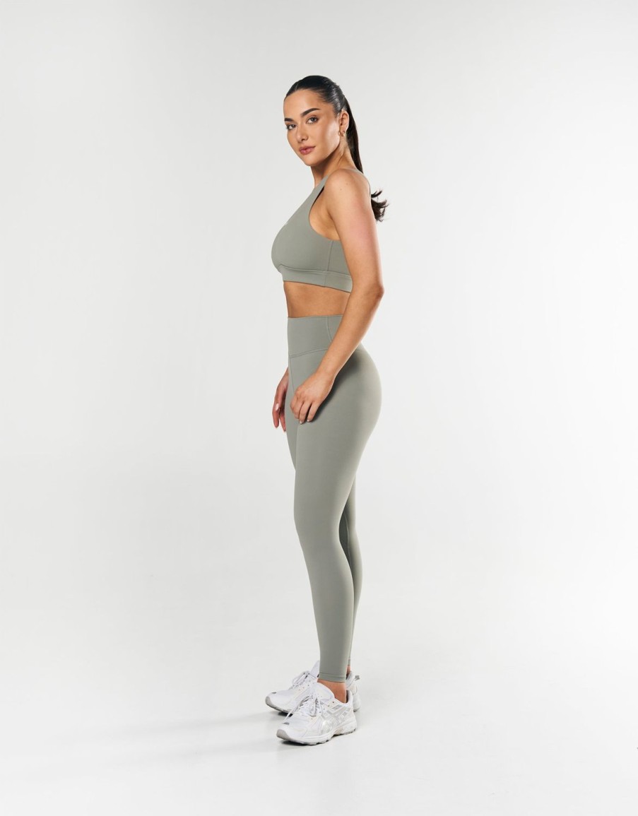 Women STAX Tights & Leggings | Full Length Tights Nandex Original Sage