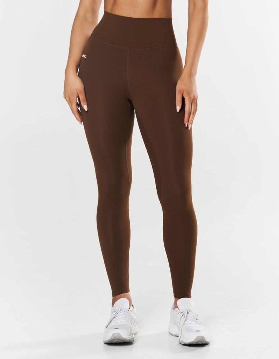 Women STAX Tights & Leggings | Full Length Tights Nandex Original Raw Umber Brown