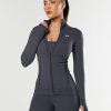 Women STAX Jackets & Coats | Zip Jacket Nandex Dark Grey