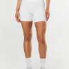 Women STAX Shorts | Midi Bike Shorts Nandex White