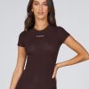 Women STAX Tanks & Singlets | Aw Womens Tee Kuuma (Brown)