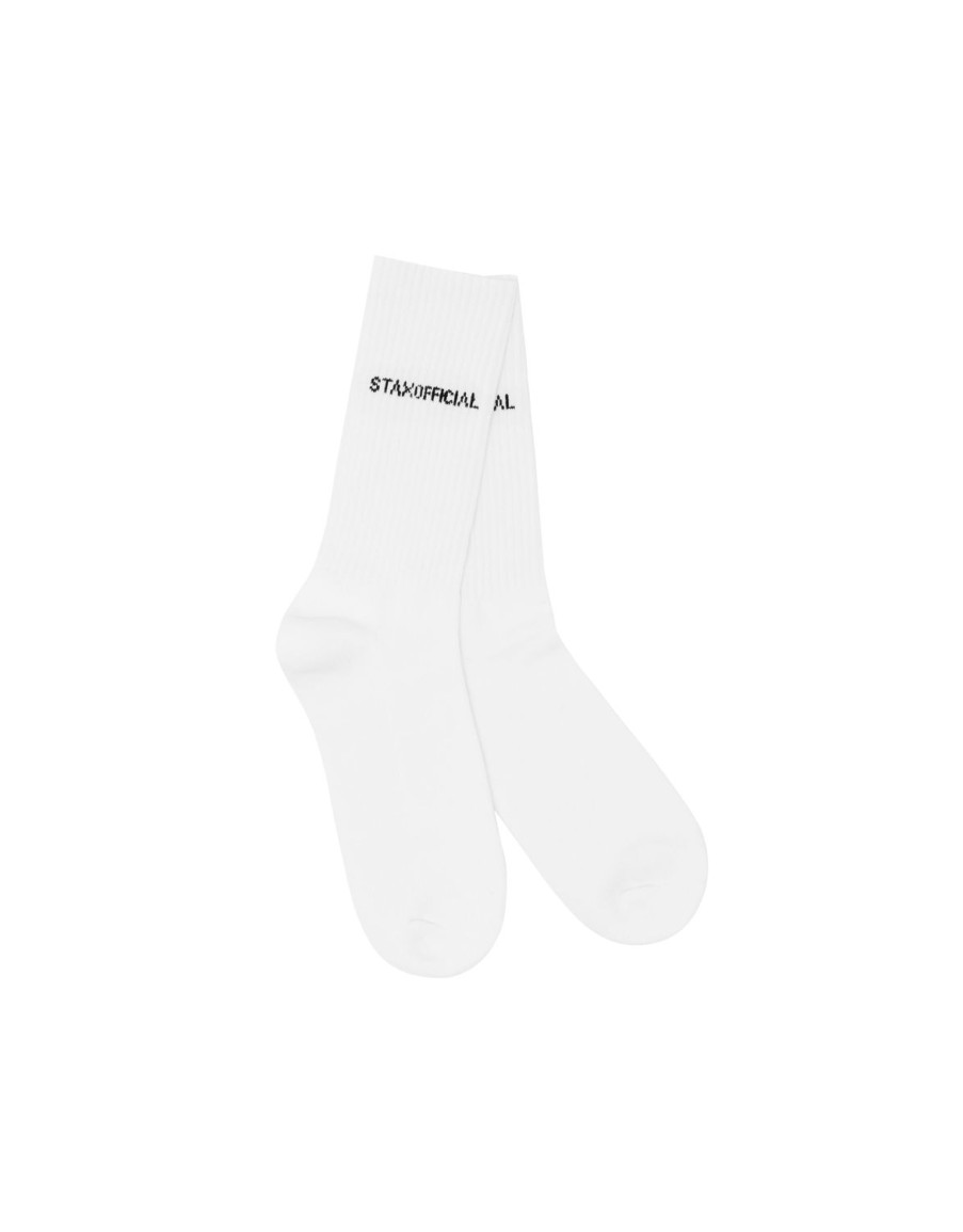 Women STAX Socks | Crew Socks White