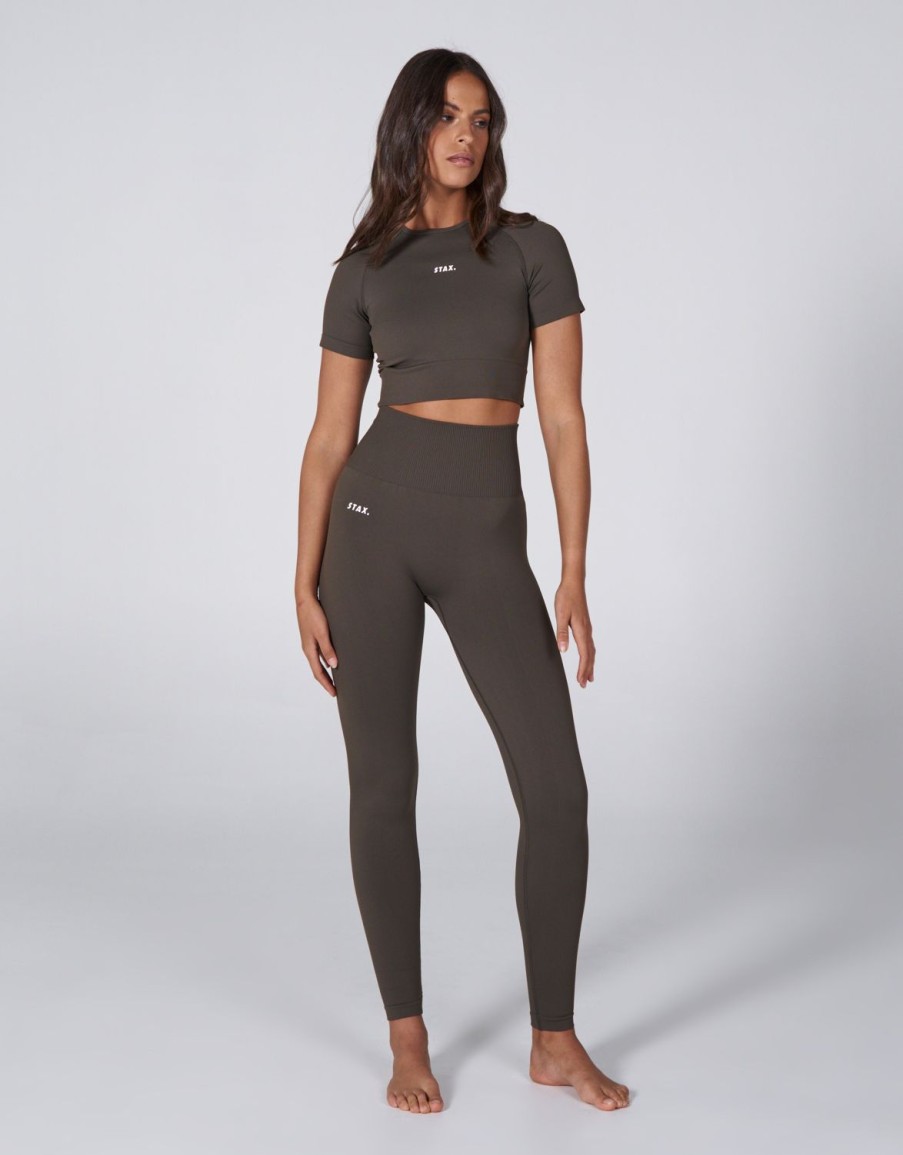 Women STAX Sports Bras & Crop Tops | Premium Seamless Favourites Cropped Tee Dovetail