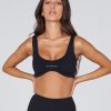 Women STAX Sports Bras & Crop Tops | Aw Canyon Crop Storm (Black)