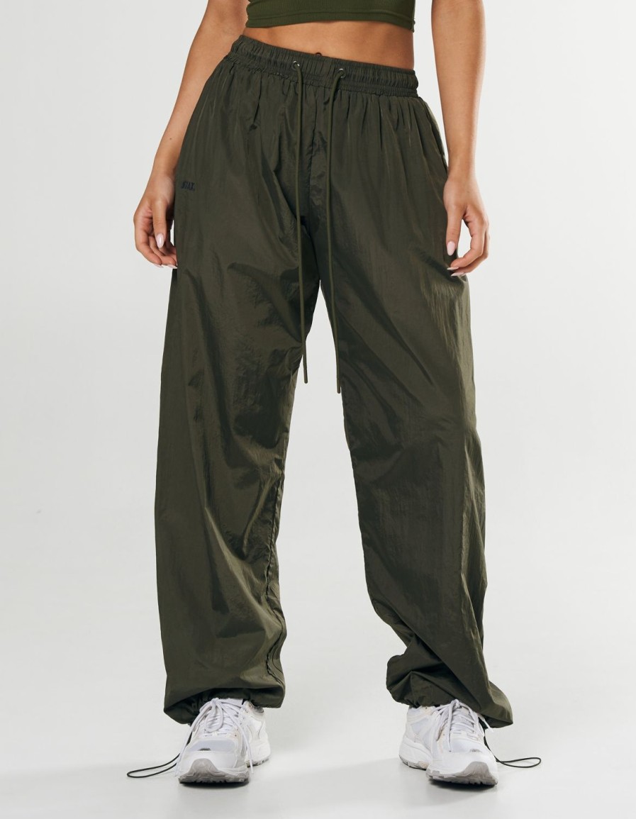 Women STAX Pants | Parachute Pants Khaki