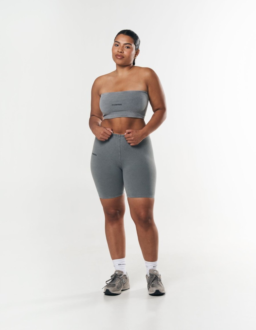 Women STAX Shorts | Oos Bike Shorts Stone