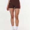 Women STAX Shorts | Premium Seamless Mini Bike Shorts Umber