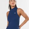 Women STAX Tanks & Singlets | High Neck Body Tank Nandex Navy