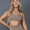 Women STAX Sports Bras & Crop Tops | Classic Crop Nandex Rocky Brown