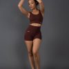 Women STAX Shorts | Premium Seamless Mini Lounge Shorts V5.1 Umber