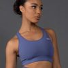 Women STAX Sports Bras & Crop Tops | Premium Seamless Racer Crop V5.1 Topaz