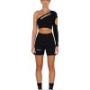 Women STAX Sports Bras & Crop Tops | S1 Cut Out Sleeve Black