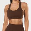 Women STAX Sports Bras & Crop Tops | Classic Crop Nandex Raw Umber Brown