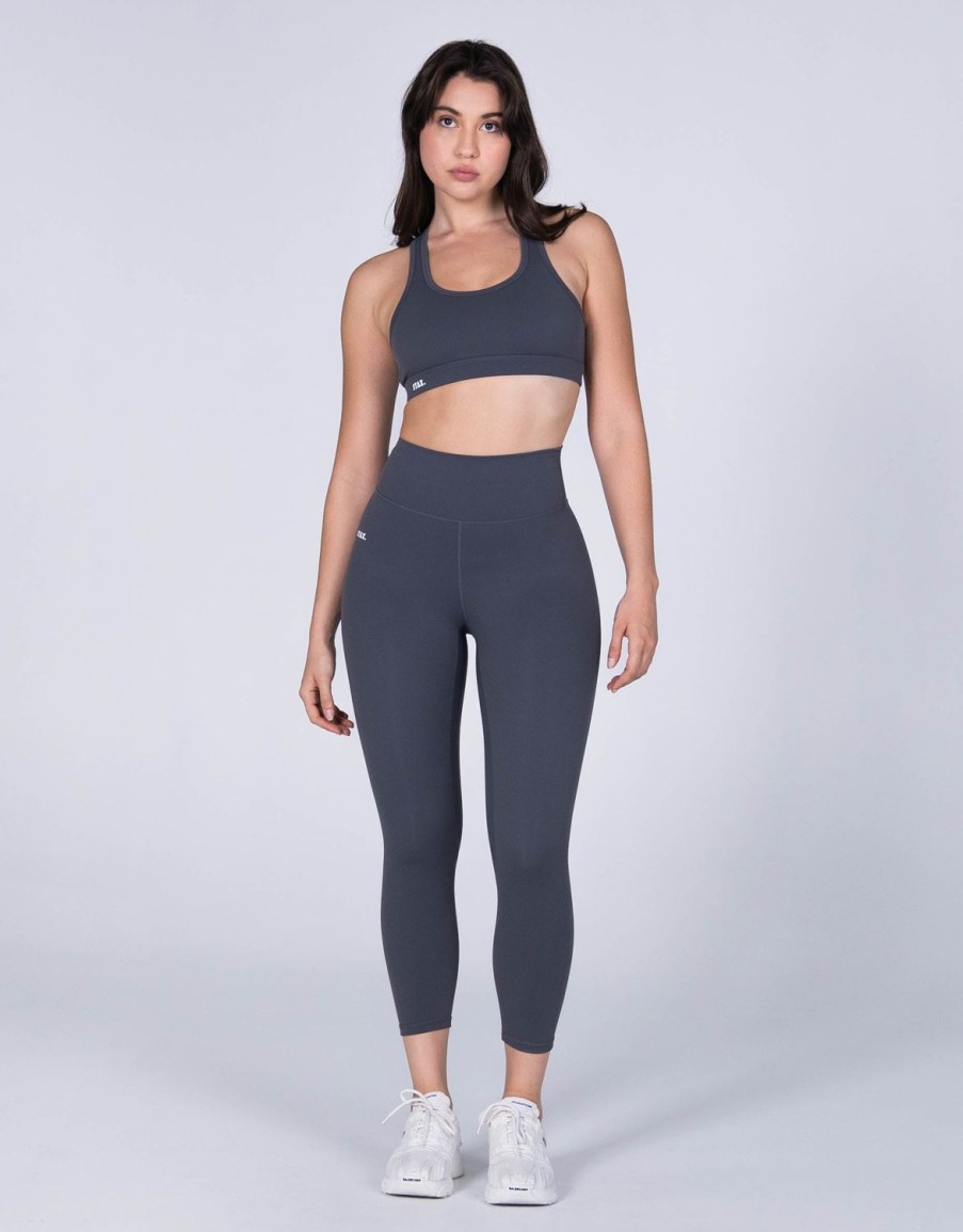 Women STAX Sports Bras & Crop Tops | Classic Crop Nandex Charcoal Grey