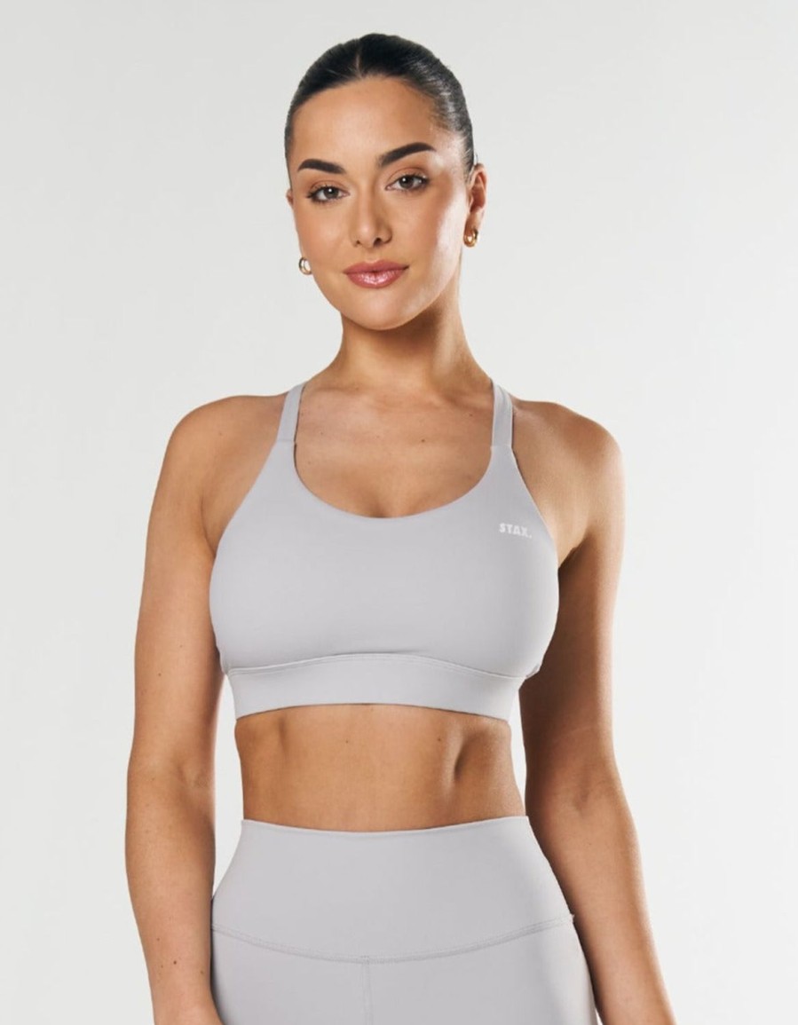 Women STAX Sports Bras & Crop Tops | Adapt Crop Nandex Light Grey